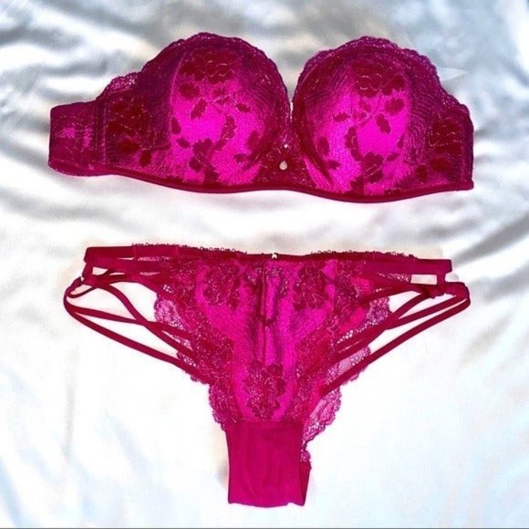 Bombshell Strapless Bra 32B Panty Small - Picture 1 of 5
